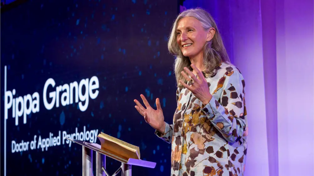 Pippa Grange speaking at the ARIA Summit 2025