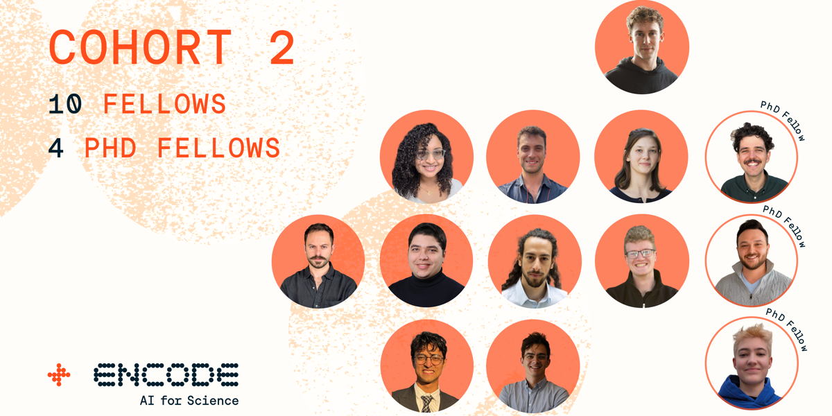 Graphic showing headshots of the Encode: Cohort 2 Fellows