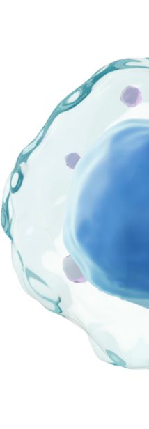 Graphic of half an amoeba